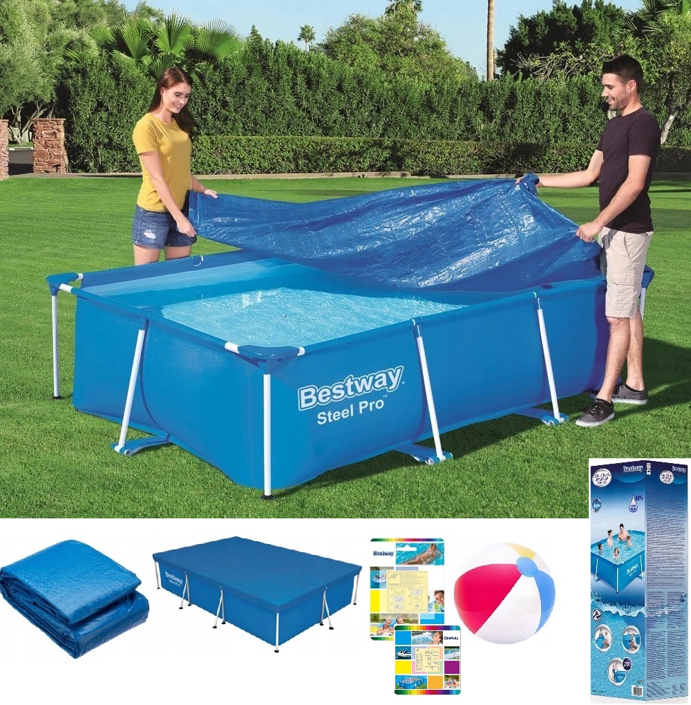 rectangle pool cover above ground