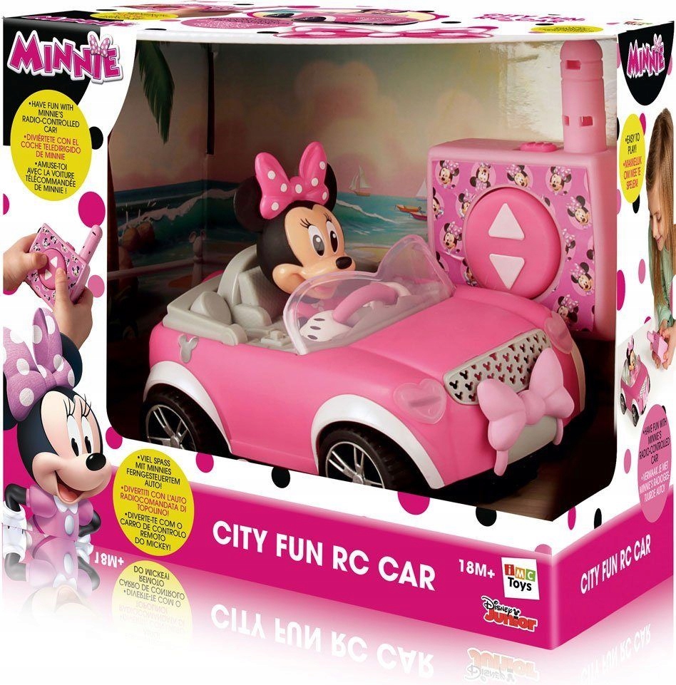 imc minnie mouse's city fun rc car
