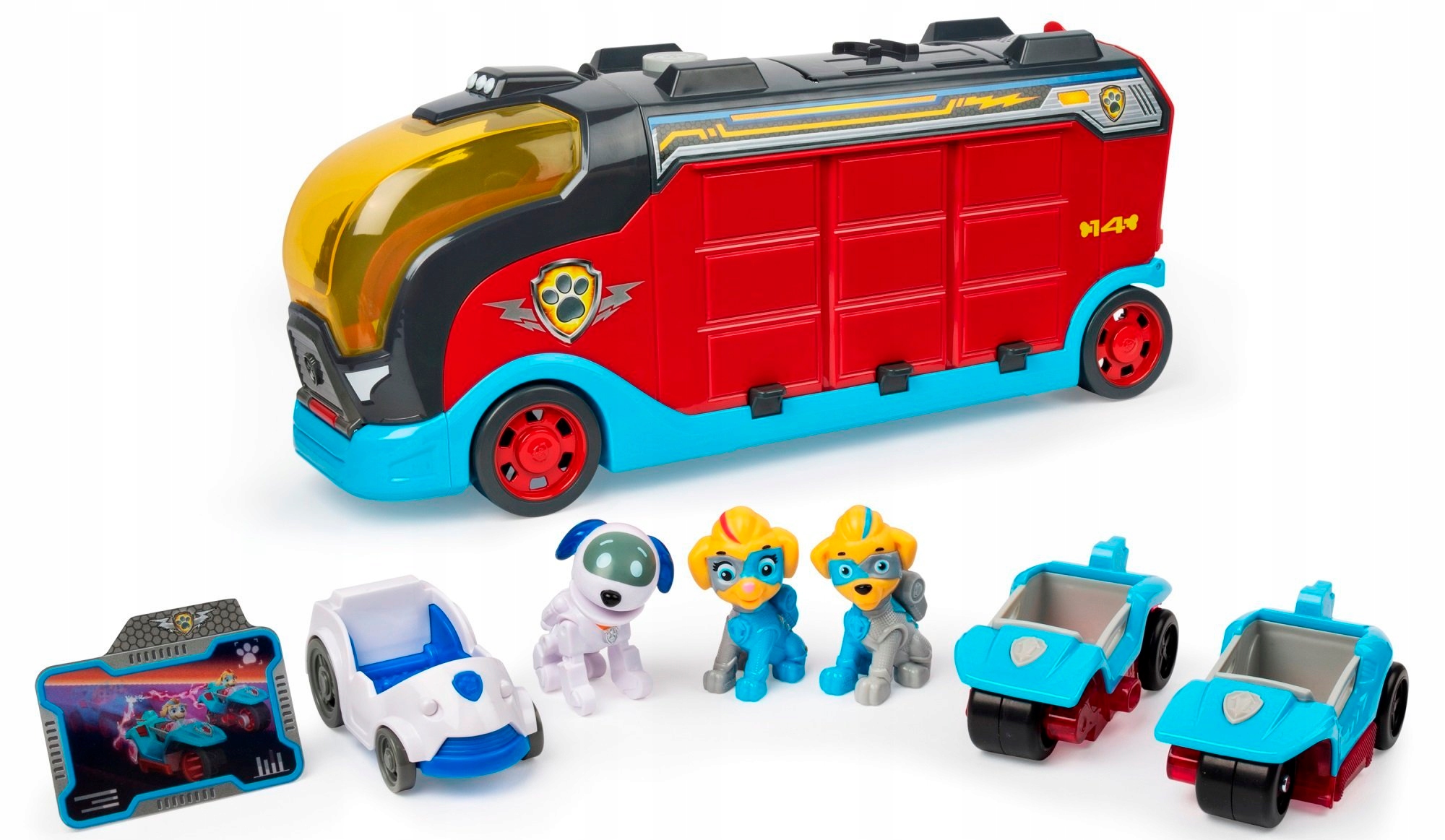 PAW PATROL MIGHTY PUPS TRANSPORTER + VEHICLES FIGURES Kids Toy Gift Car Vehicle Super specjalne oferty cenowe